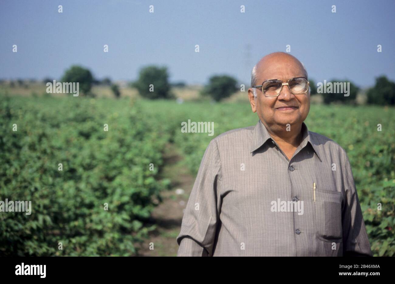 B. R. Barwale, Président, Mahyco Seeds and Plantation, Inde, Banque D'Images