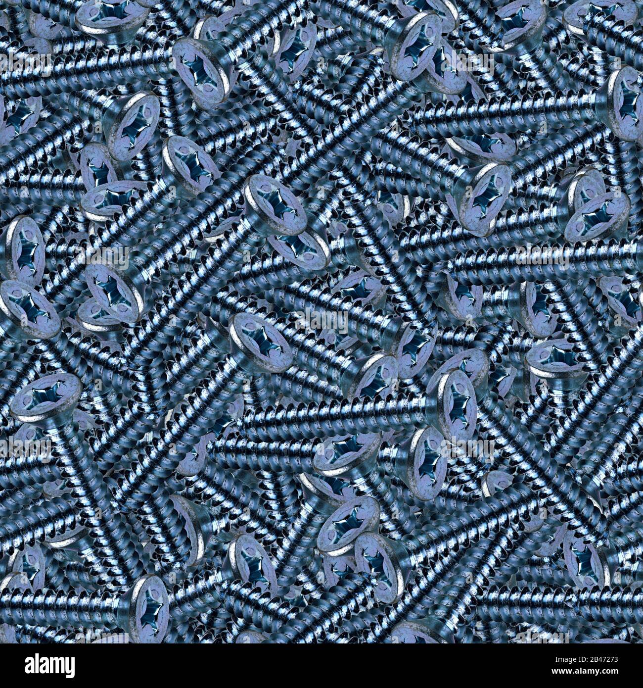 Vis De Tôlerie Mosaïque Transparente Banque D'Images