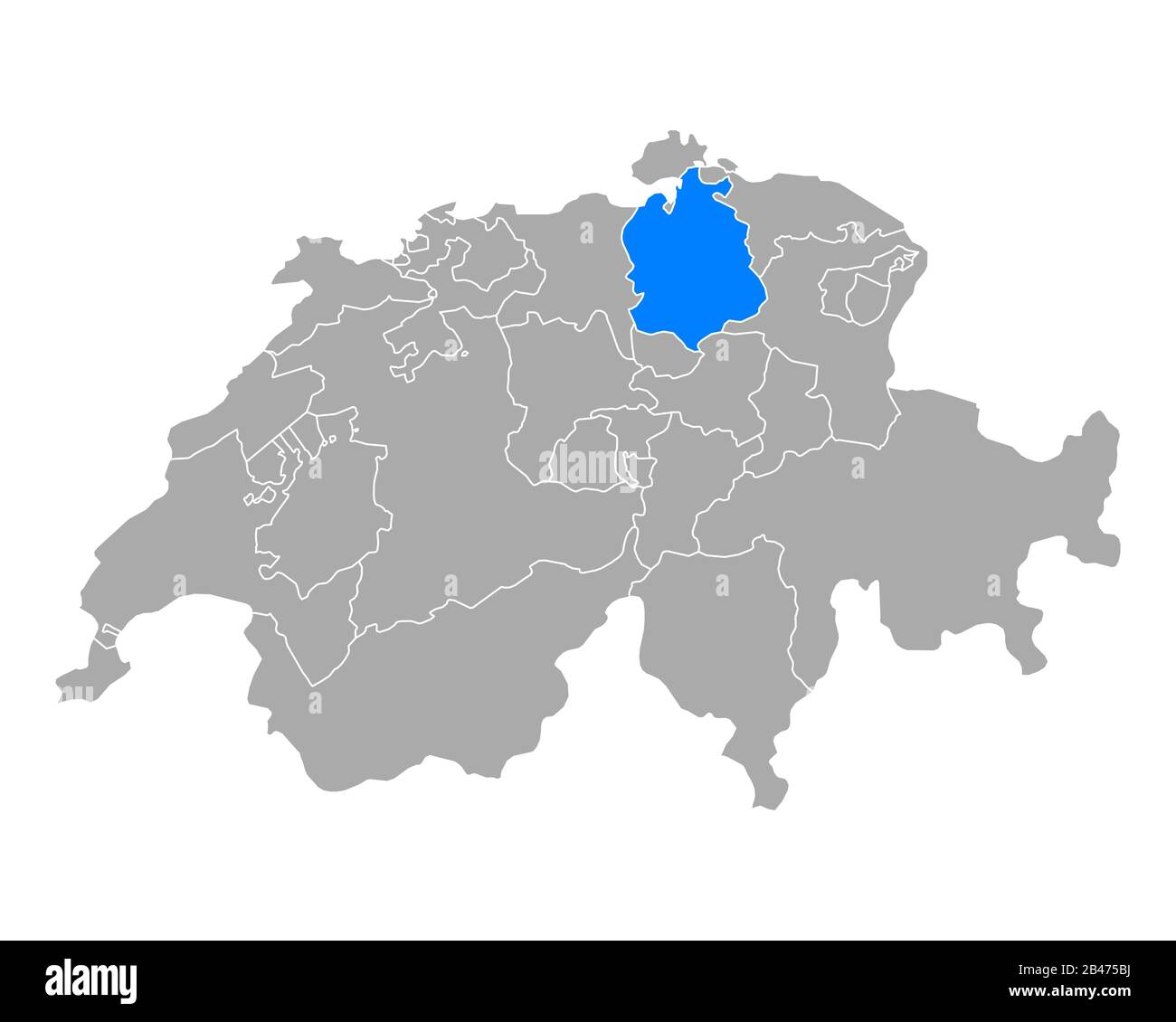 Carte de Zurich en Suisse Banque D'Images