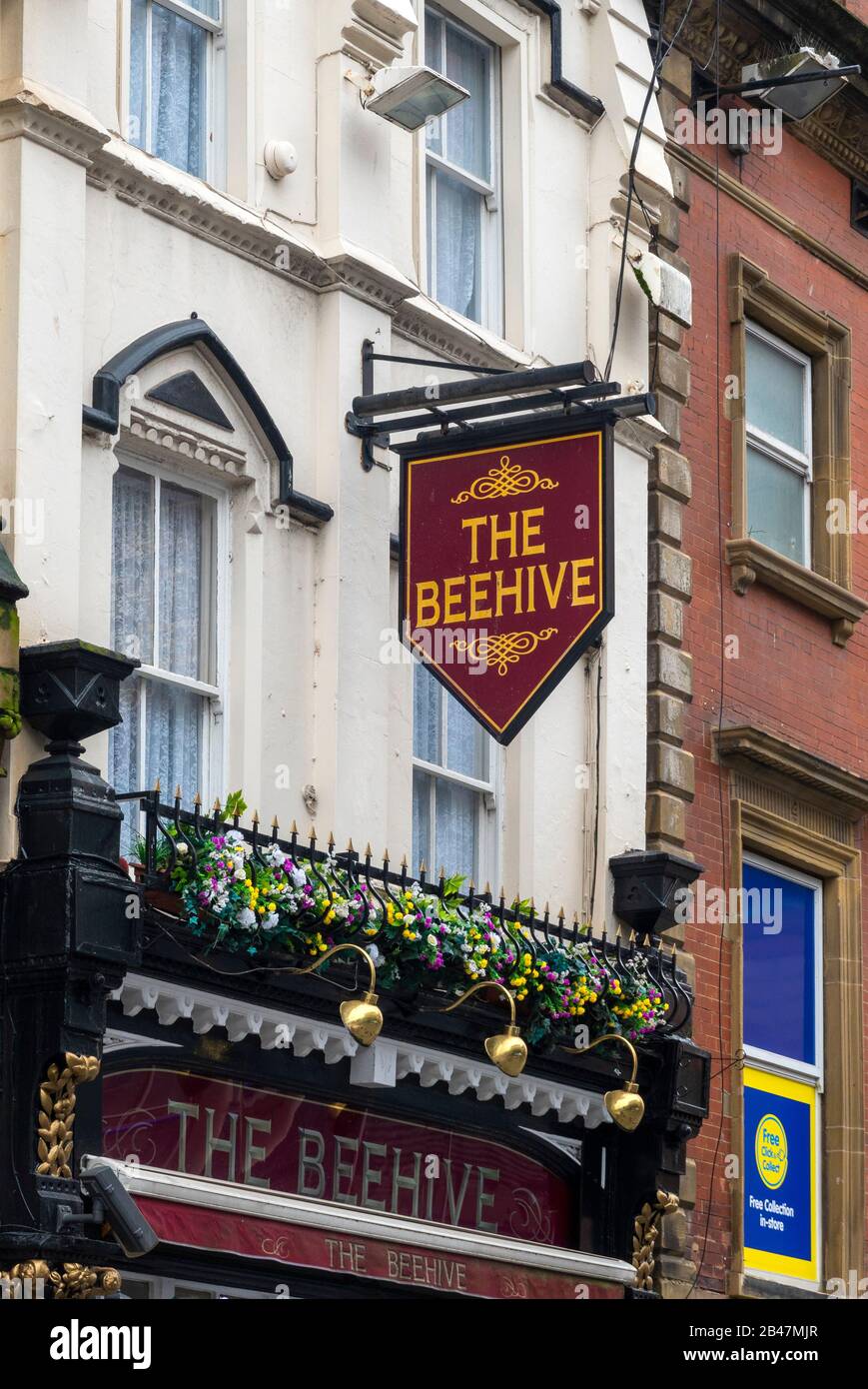 Le pub Beehive dans le centre-ville de Liverpool Banque D'Images