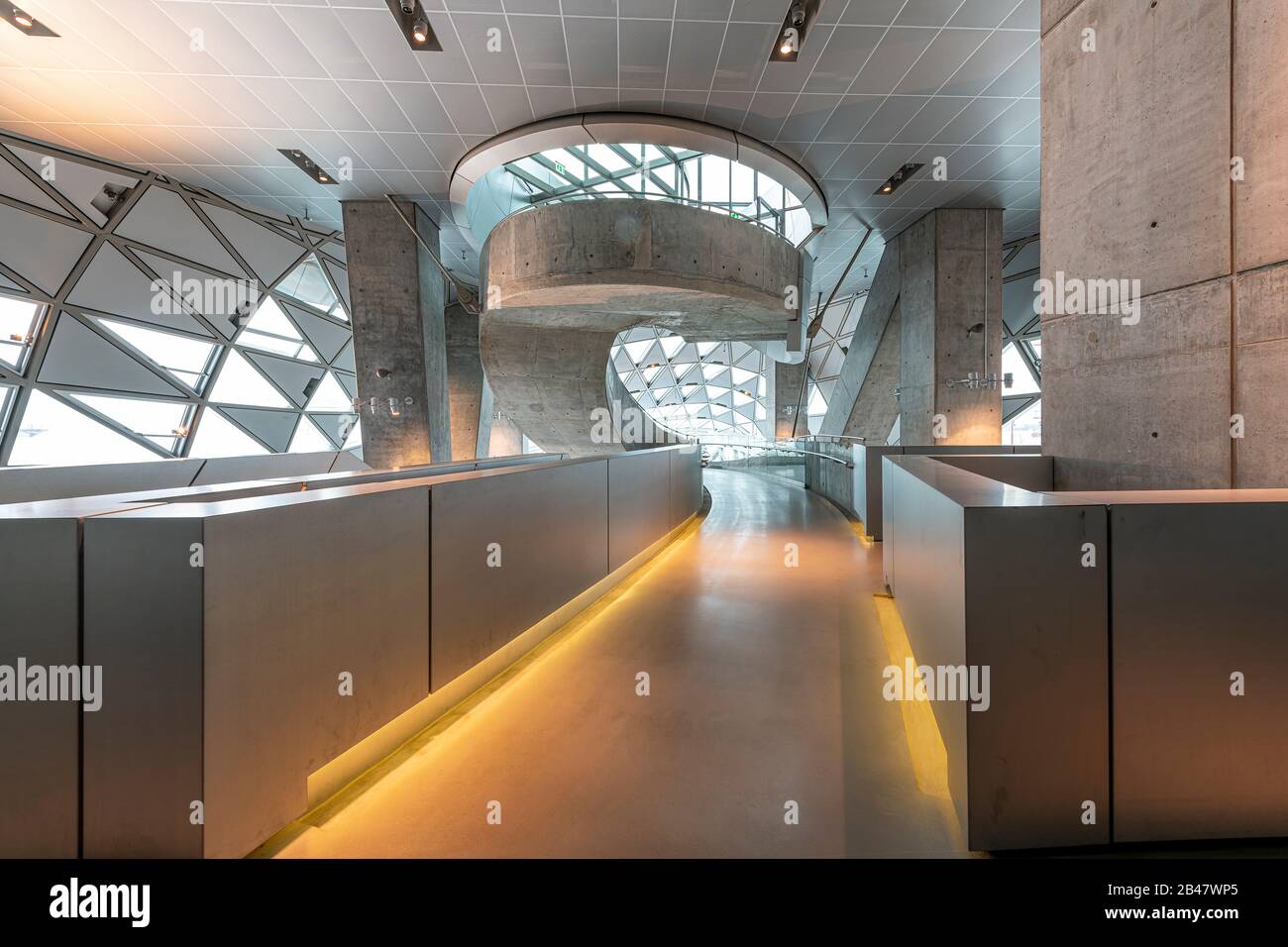 À l'intérieur de la Maison de la musique à Aalborg, Danemark. Banque D'Images