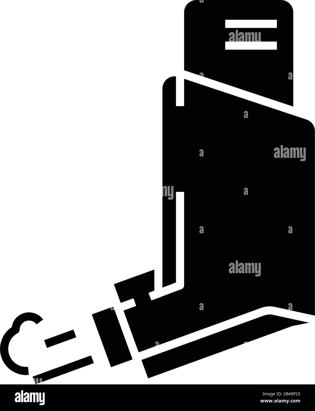 Icône noire d'expédition spéciale, illustration du concept, symbole plat vectoriel, signe glyphe. Illustration de Vecteur