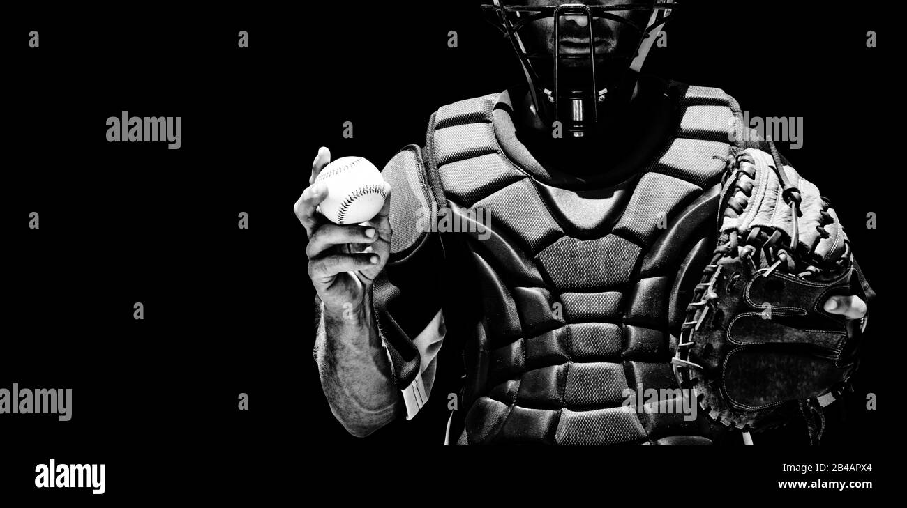 Joueur de baseball Banque D'Images