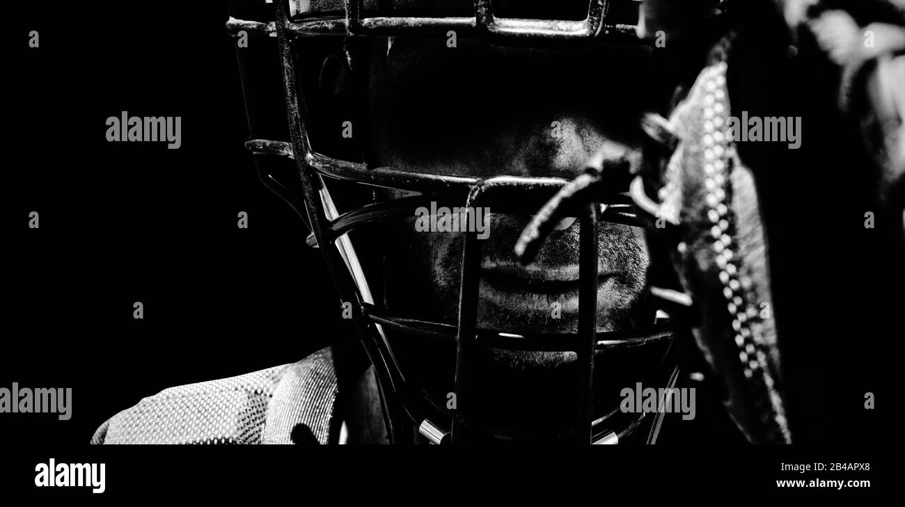 Joueur de baseball Banque D'Images