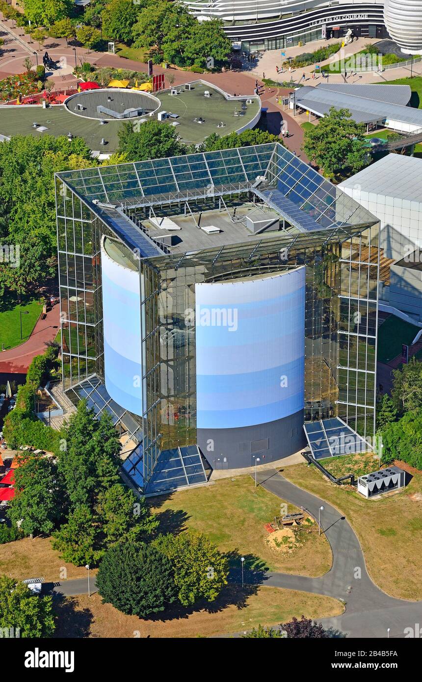 France, Poitou-Charentes, Vienne (86), Poitiers, Futuroscope, parc à thèmes par l'architecture Denis Laming Banque D'Images