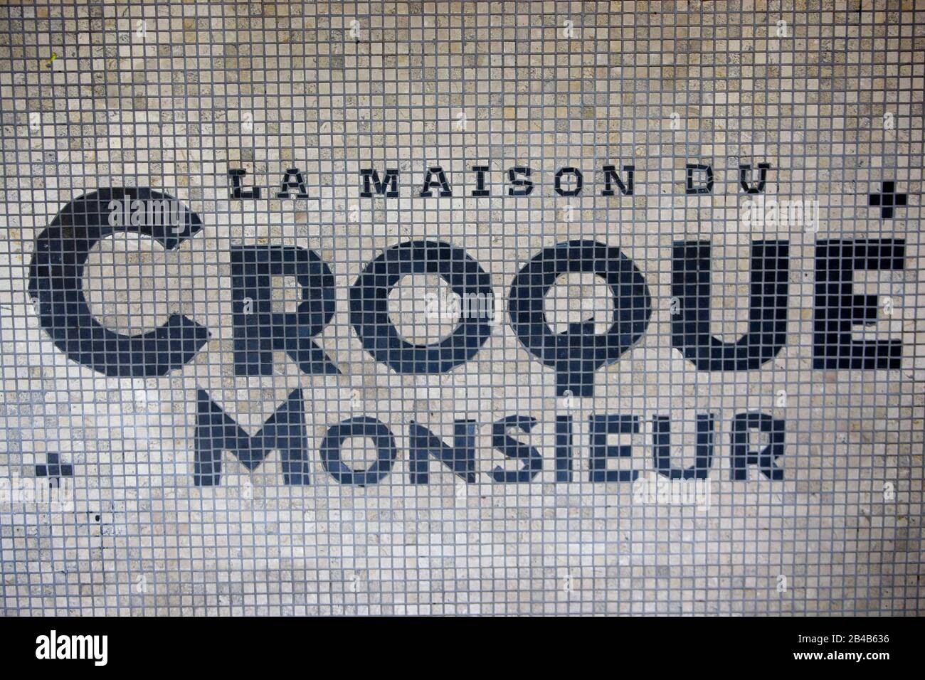 La maison de la croque, Monsieur Paris Banque D'Images