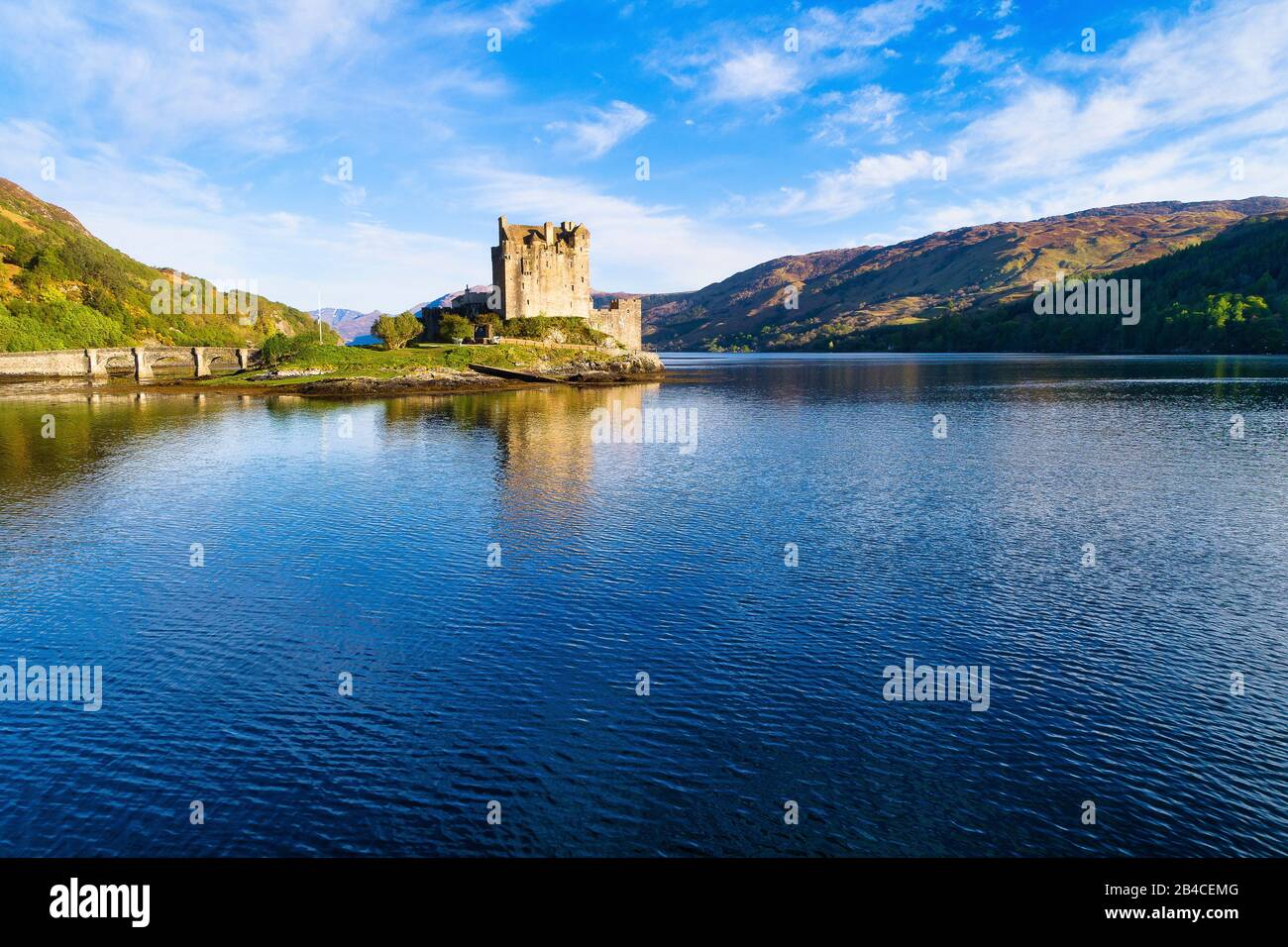 Le Château d'Eilean Donan à Loch Duich Banque D'Images