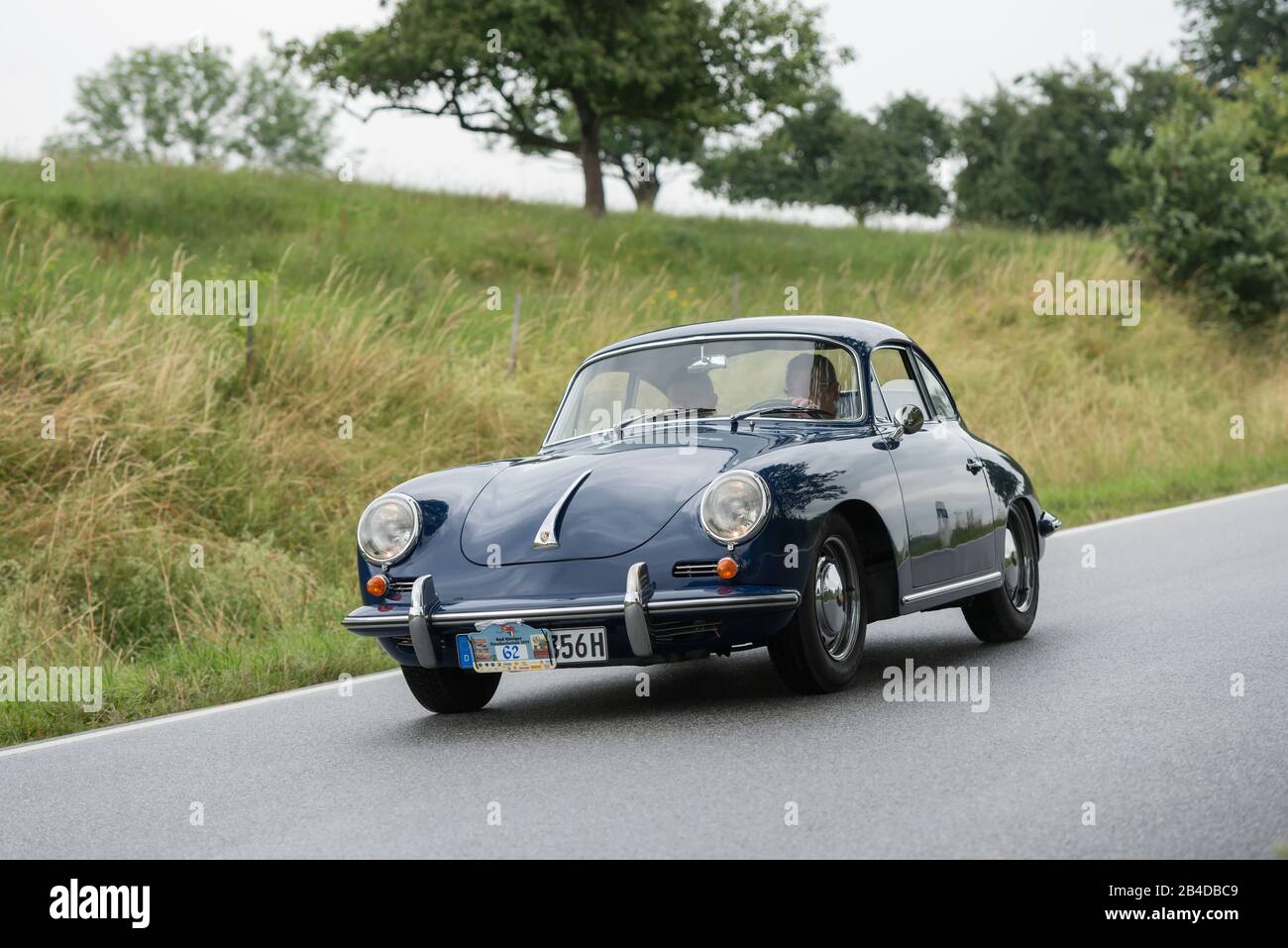 Bad König, Hesse, Allemagne, Porsche 356 SC, construit en 1964, 1582 cc, 95 ch au festival classique. Banque D'Images