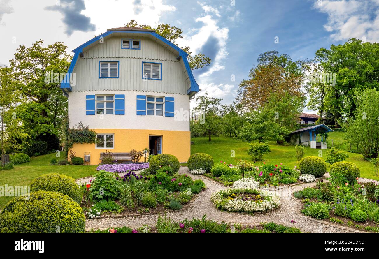 La maison de Münter à Murnau am Staffelsee était la maison de Wassily Kandinsky et Gabriele Münter, Murnau, Haute-Bavière, Bavière, Allemagne, Europe Banque D'Images