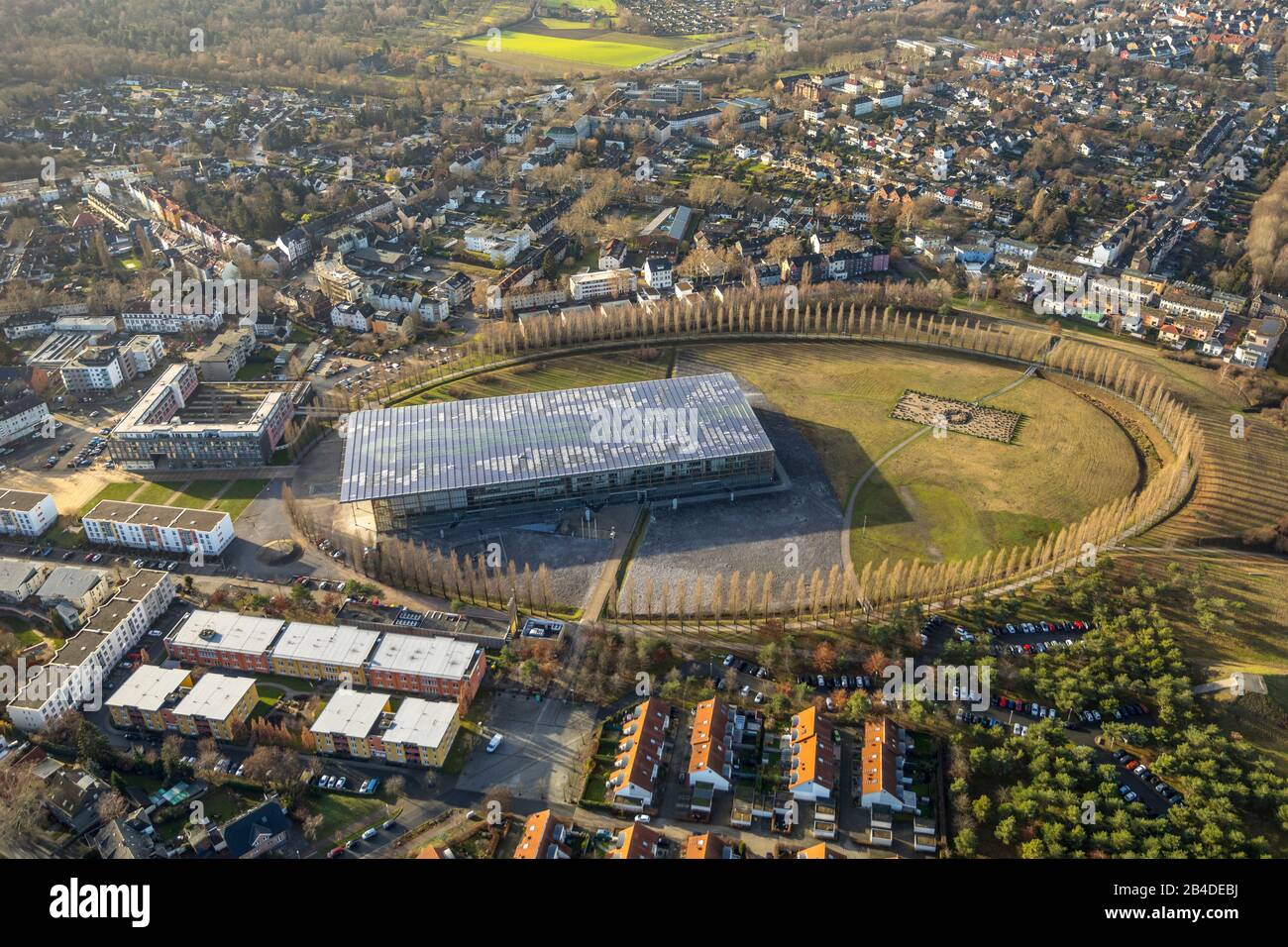 Vue Aérienne, Académie Du Centre De Formation Mont-Cenis, Sodingen, Herne, Région De La Ruhr, Rhénanie-Du-Nord-Westphalie, Allemagne Banque D'Images