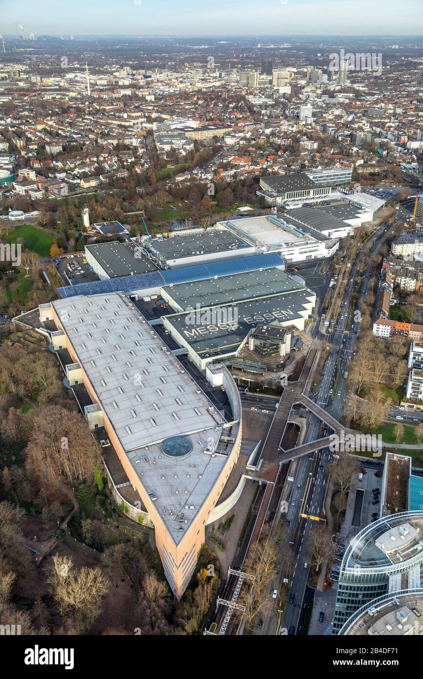 Vue Aérienne, Exposition, Salles D'Exposition, Essen-Rüttenscheid, Essen, Région De La Ruhr, Rhénanie-Du-Nord-Westphalie, Allemagne Banque D'Images