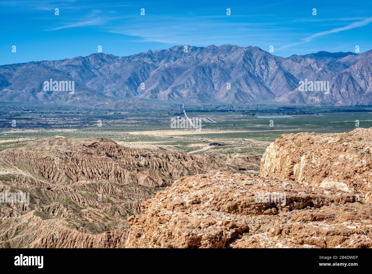 Le parc national du désert d'Anza-Borrego est un parc national de Californie situé dans le désert du Colorado, dans le sud de la Californie. Avec 600 000 acres qui inclut Banque D'Images