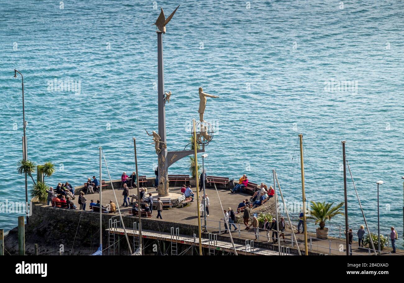 Meersburg, Allemagne - 07 septembre 2015 : Meersburg, une ville de l'État de Bade-Wurtemberg, dans le sud-ouest de l'Allemagne. Sur la rive du lac de Constance (Bodensee), Banque D'Images