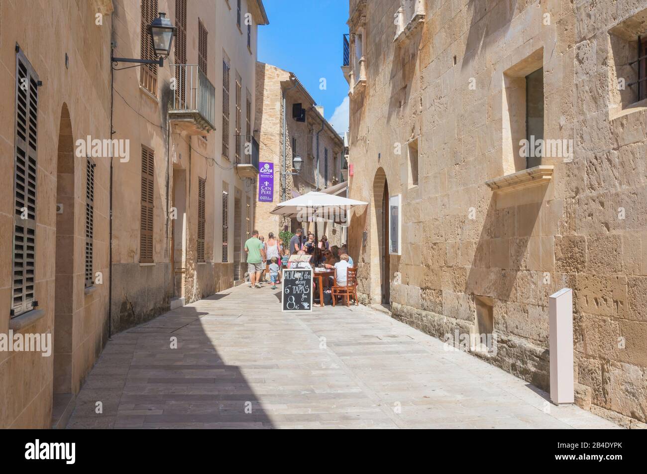 Alcudia Vieille Ville, Alcudia, Majorque, Iles Baléares, Espagne, Europe, Banque D'Images
