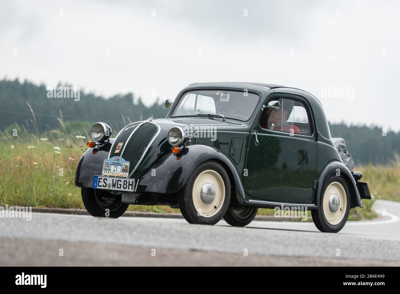 Bad König, Hesse, Allemagne, Fiat 500 A Topolino, construit en 1938, cylindrée de 569 cc, 10 KW au festival classique. Banque D'Images