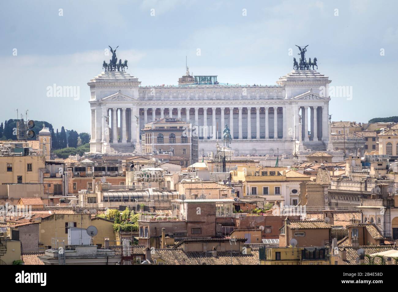 Monumento Nazionale A Vittorio Emanuele Ii, Rom, Latium, Italien Banque D'Images