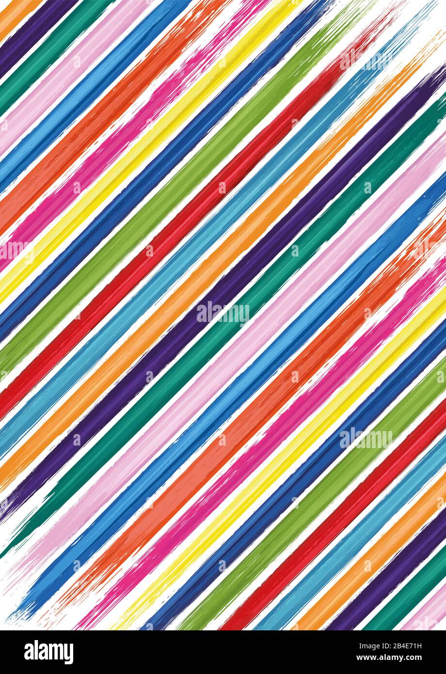 Motif coloré avec des coups de pinceau Illustration de Vecteur