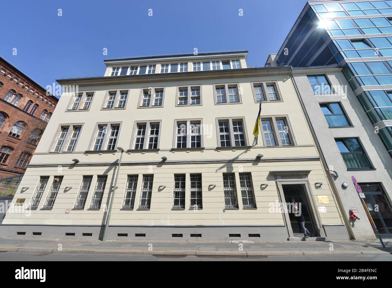 Ukrainische Botschaft, Albrechtstrasse, Mitte, Berlin, Allemagne Banque D'Images