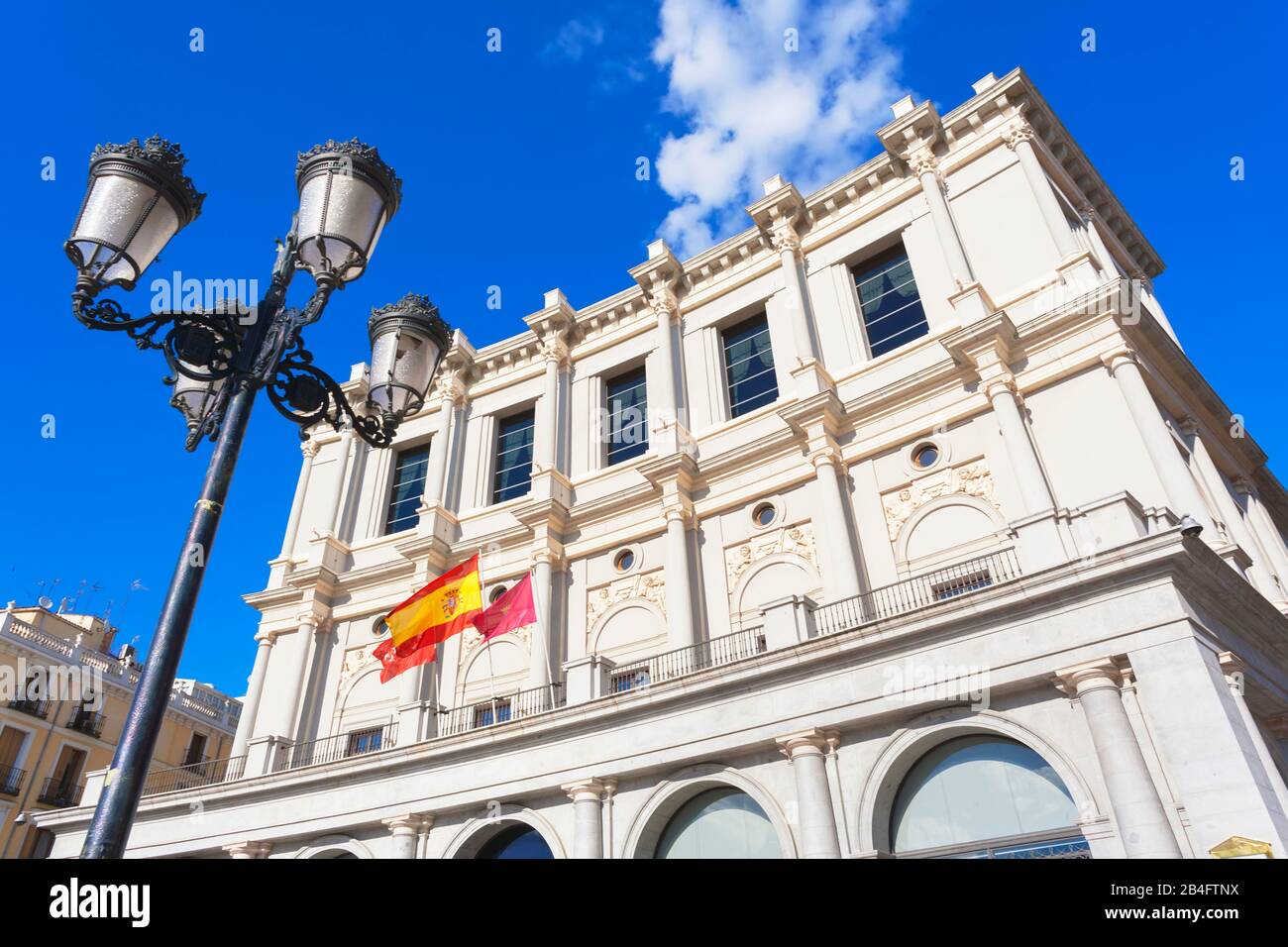 Théâtre Royal, Plaza de Oriente, Madrid, Spain, Europe Banque D'Images