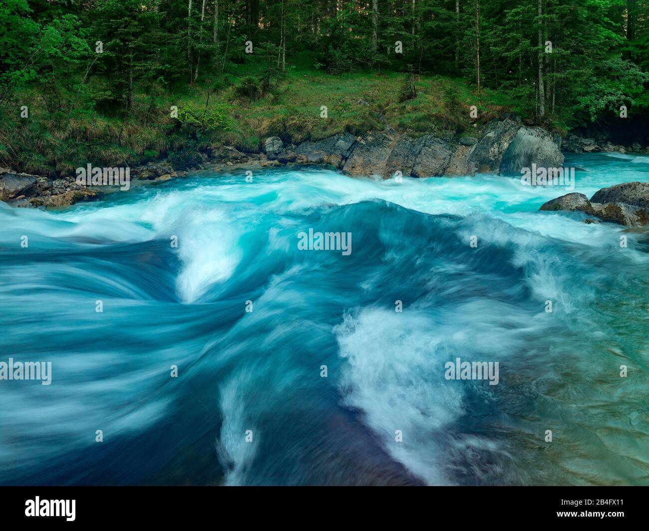 Rissbach, Rißbach, Hinterriß, Tyrol, Autriche, Karwendel Nature Park, Karwendel Alpine Nature Park, Karwendel, Angl, Engtal Banque D'Images