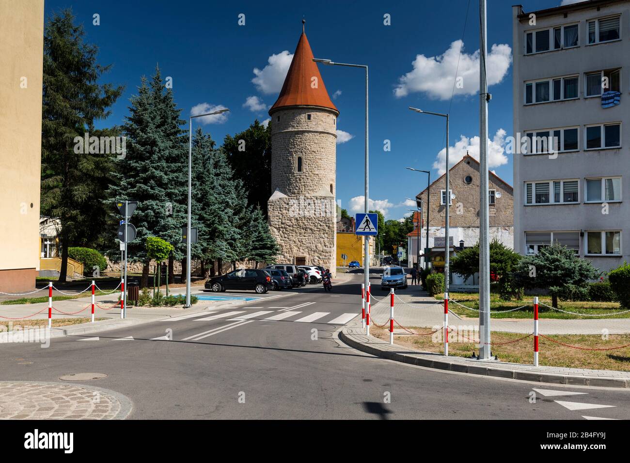 Europe, Pologne, Basse-Silésie, Lwowek Slaski / Löwenberg Au Sein De La Région De Slowien Banque D'Images