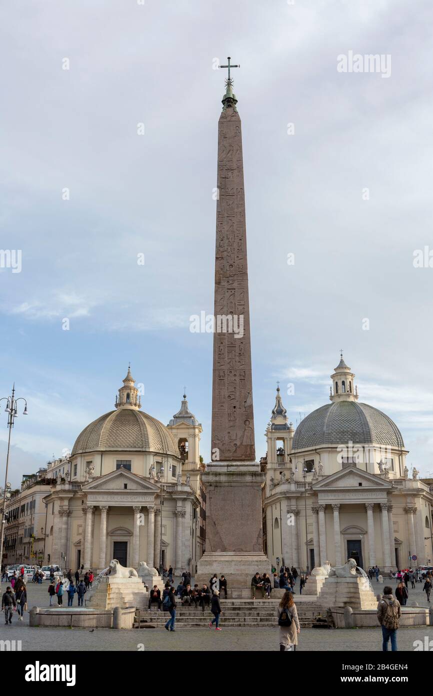 Piazza del Popolo, Rome Banque D'Images