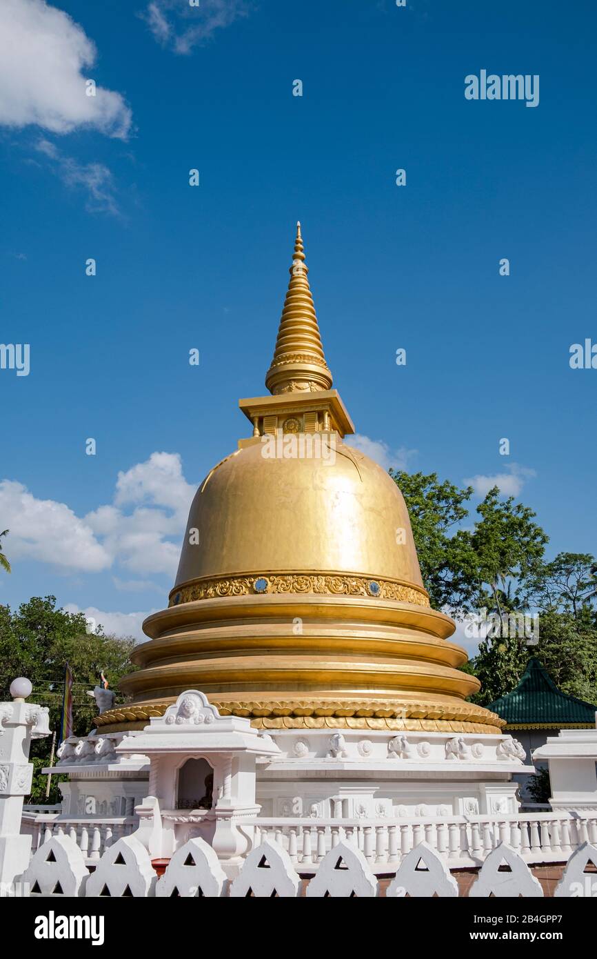 Dôme doré d'un temple bouddhiste Banque D'Images