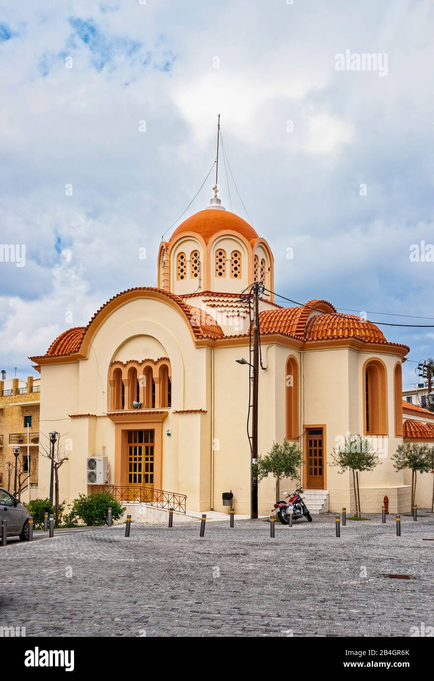Crète, Église Catholique, Héraklion, Grèce Banque D'Images