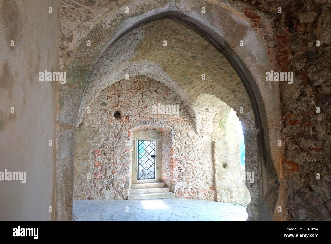 Château de Landstejn, République tchèque, le Château a été construit au début du XIIIe siècle probablement par la première morave comme point de soutien pour le territoire de la Bohême, de la Moravie et de l'Autriche. Banque D'Images