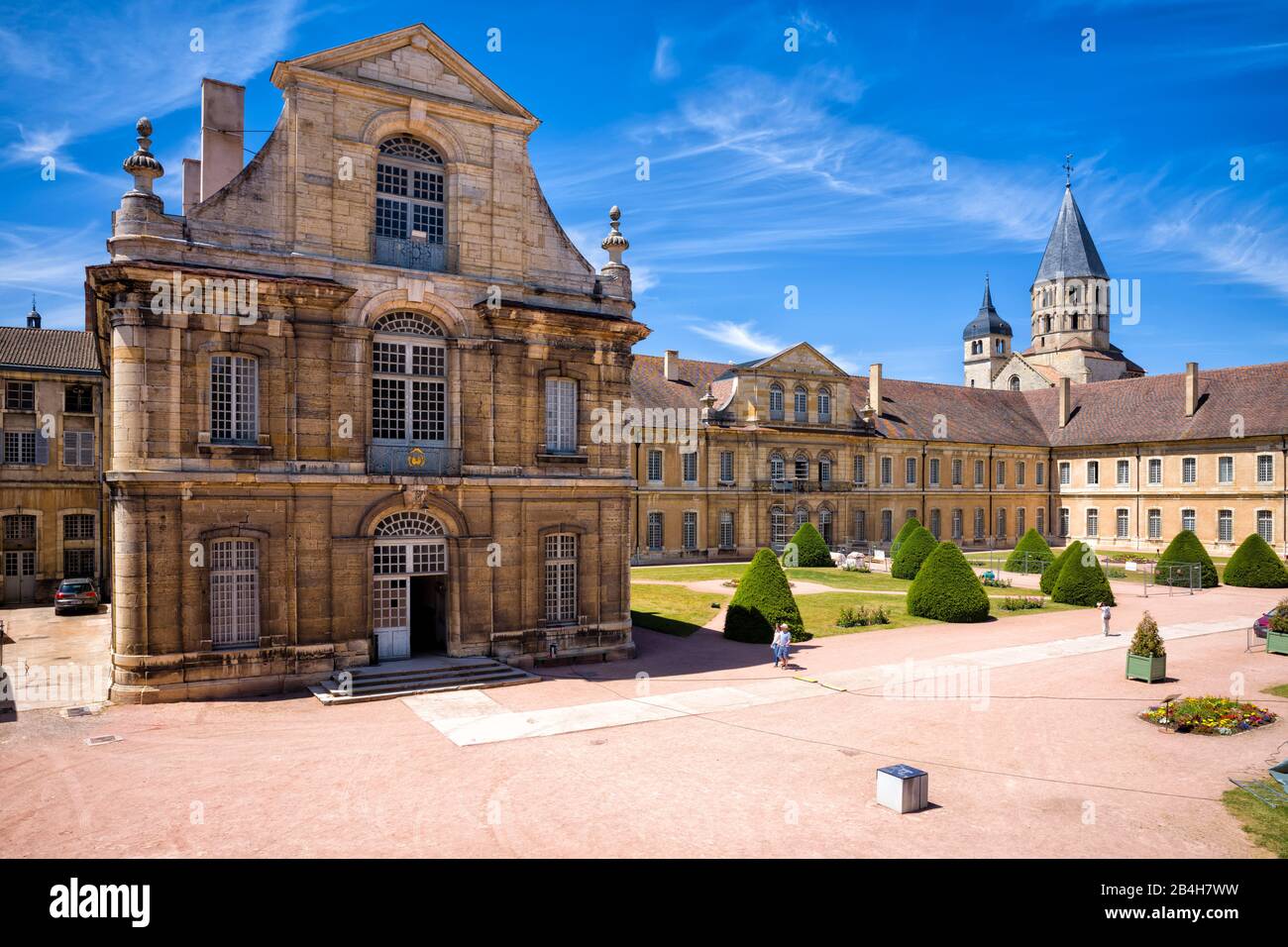 Cluny, abbaye Banque D'Images