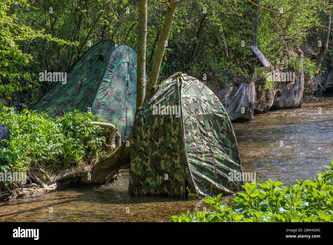 Camouflage Tente, Allemagne, Bade-Wuerttemberg Banque D'Images