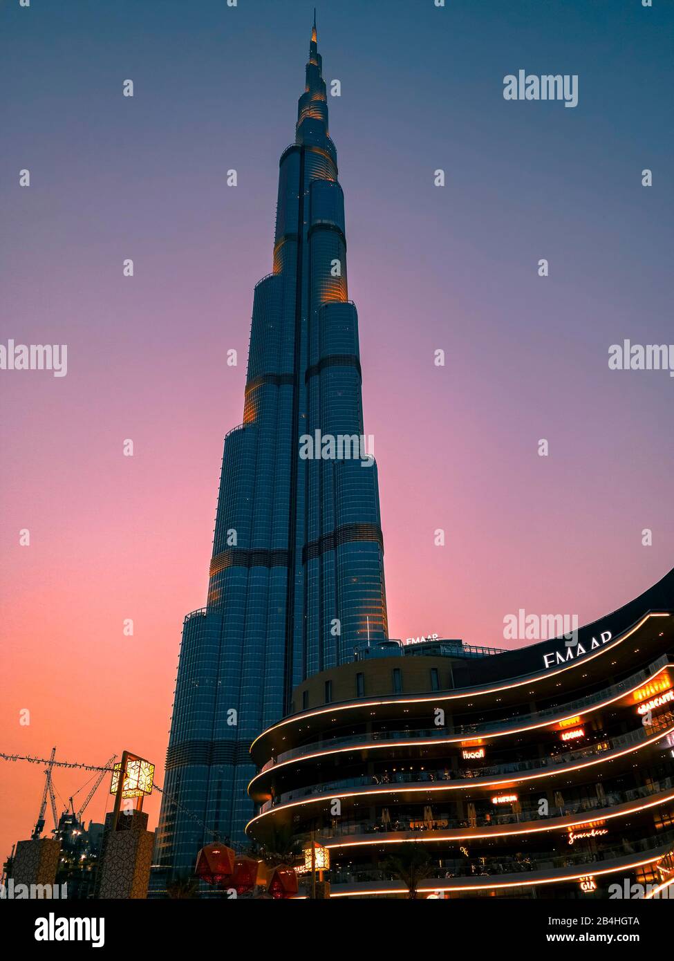 Dubaï, Vae, Place Emaar, Burj Khalifa, Dubaï Banque D'Images