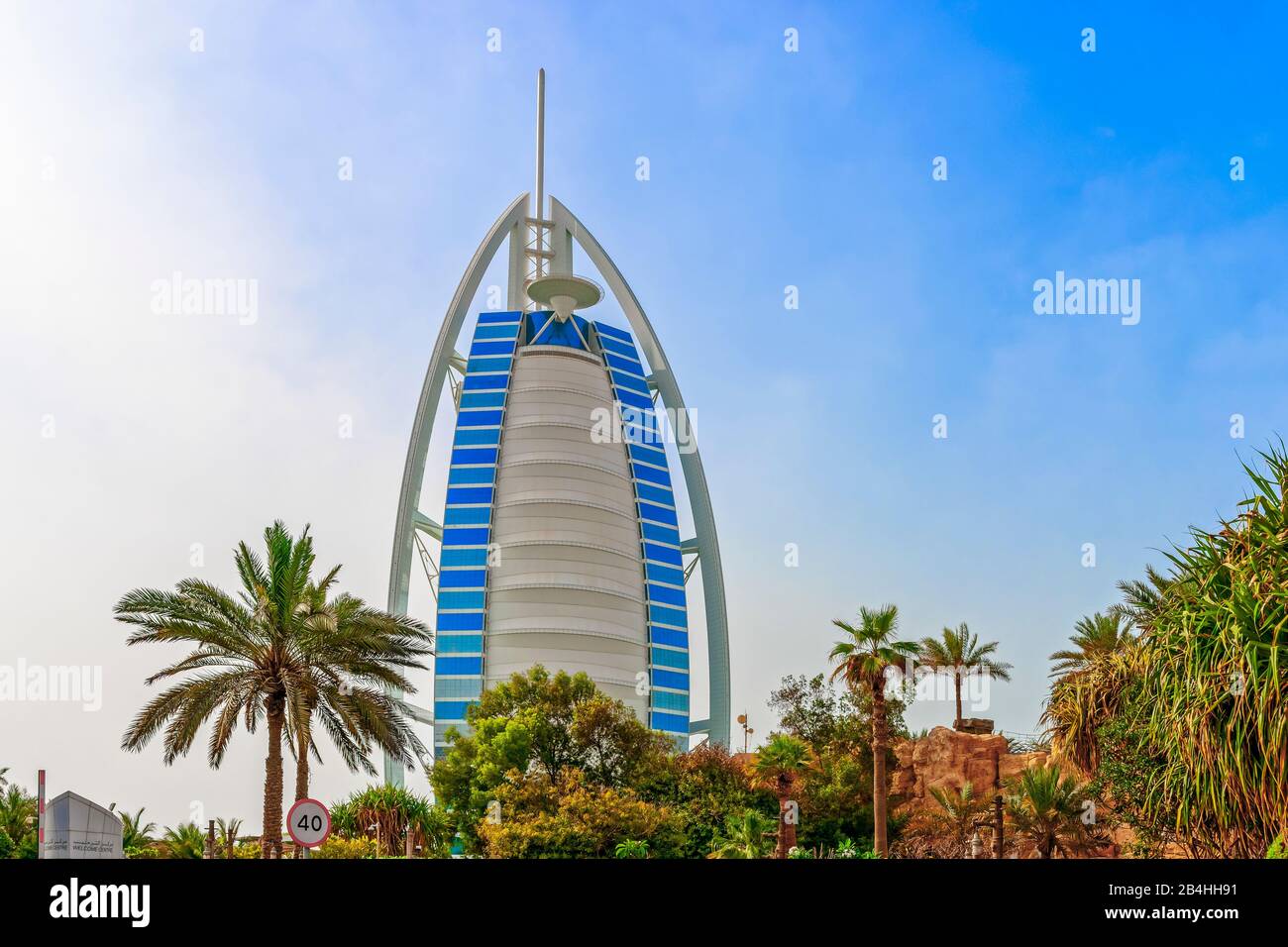 Dubaï, Émirats Arabes Unis, Burj Al Arab, Hôtel De Luxe, Dubaï Banque D'Images