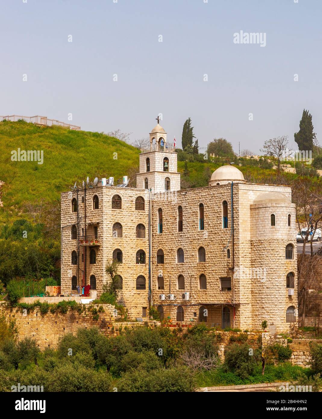 Israël, Mont d'OLives, jardin de Gethsemane et Église des Nations, Jérusalem Banque D'Images