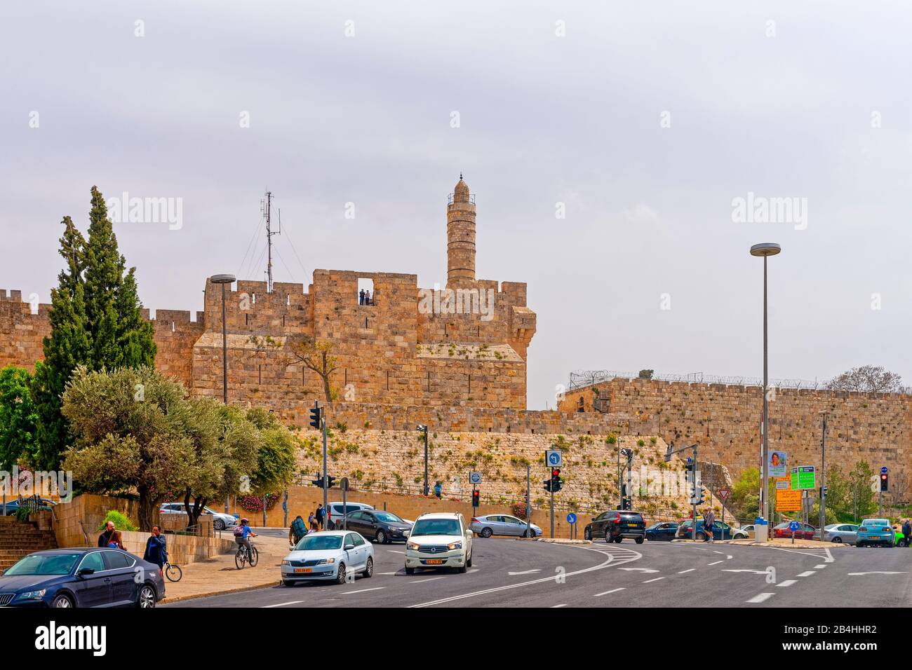 Israël, La Vieille Ville, David Citadel, Jérusalem Banque D'Images