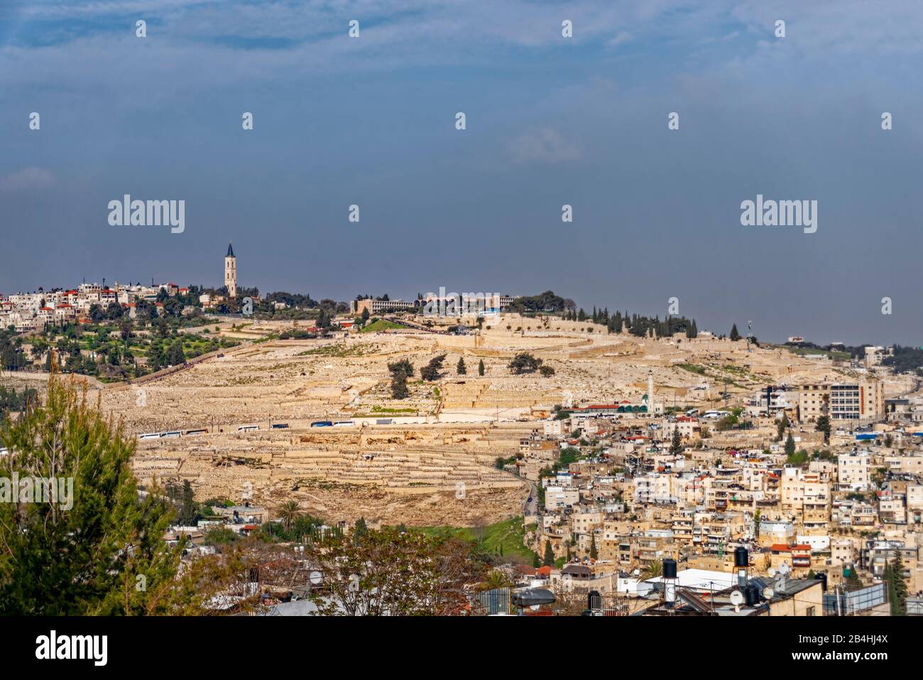 Israël, vue sur le Mont du Temple, Jérusalem Banque D'Images