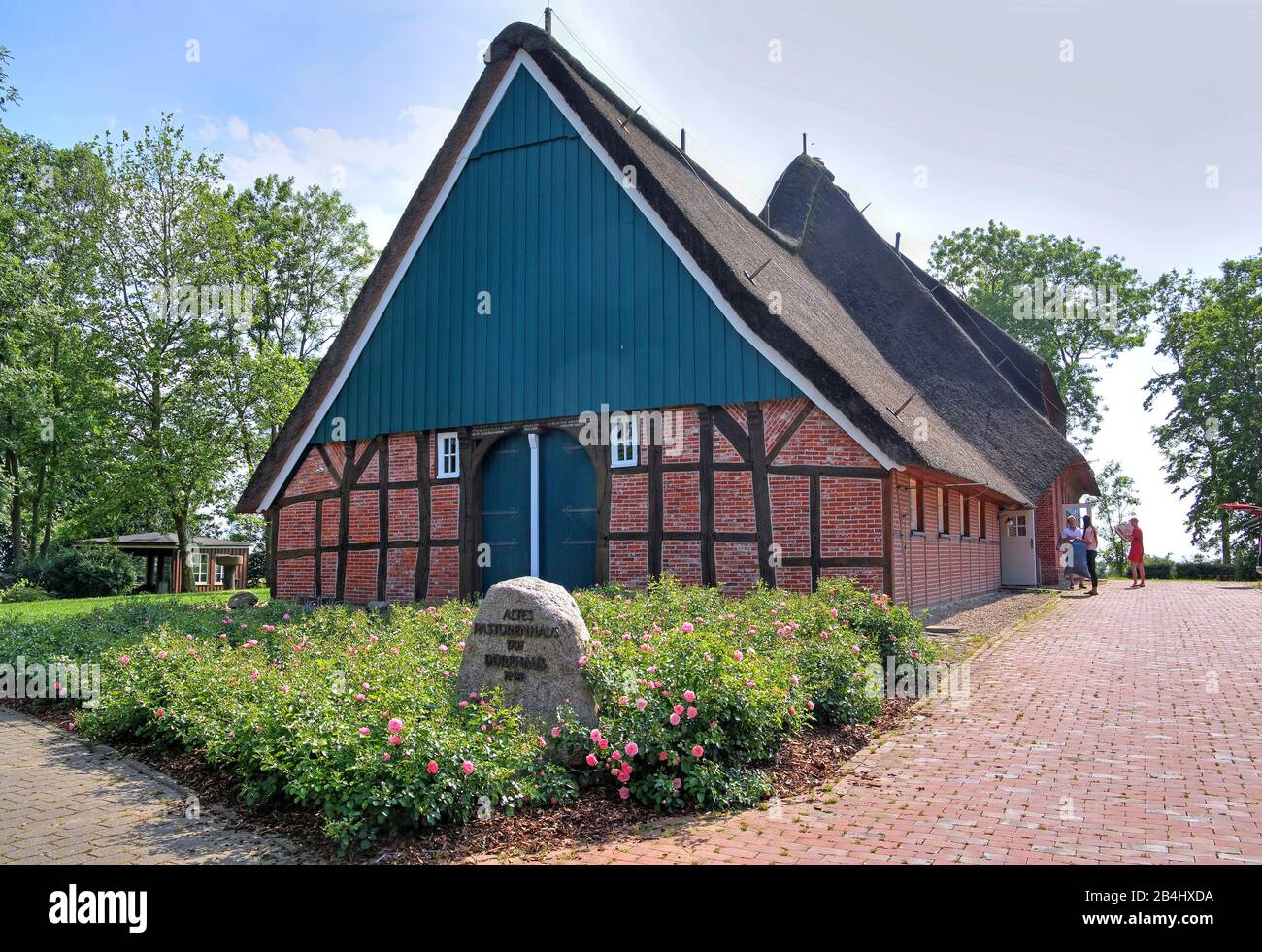 Old Pastor'S House Misselwarden, Land Wursten, Estuaire De Weser, Mer Du Nord, Côte De La Mer Du Nord, Parc National De La Mer Des Wadden De Basse-Saxe, Allemagne Banque D'Images