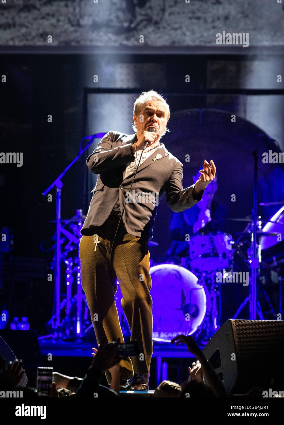 Leeds, Royaume-Uni. 6 mars 2020. Morrissey commence sa dernière tournée britannique et européenne à Leeds First Direct Arena, pour coïncider avec la sortie de son dernier album ; je Ne Suis Pas un chien Sur UNE chaîne de crédit: Kenny Brown/Alay Live News Banque D'Images