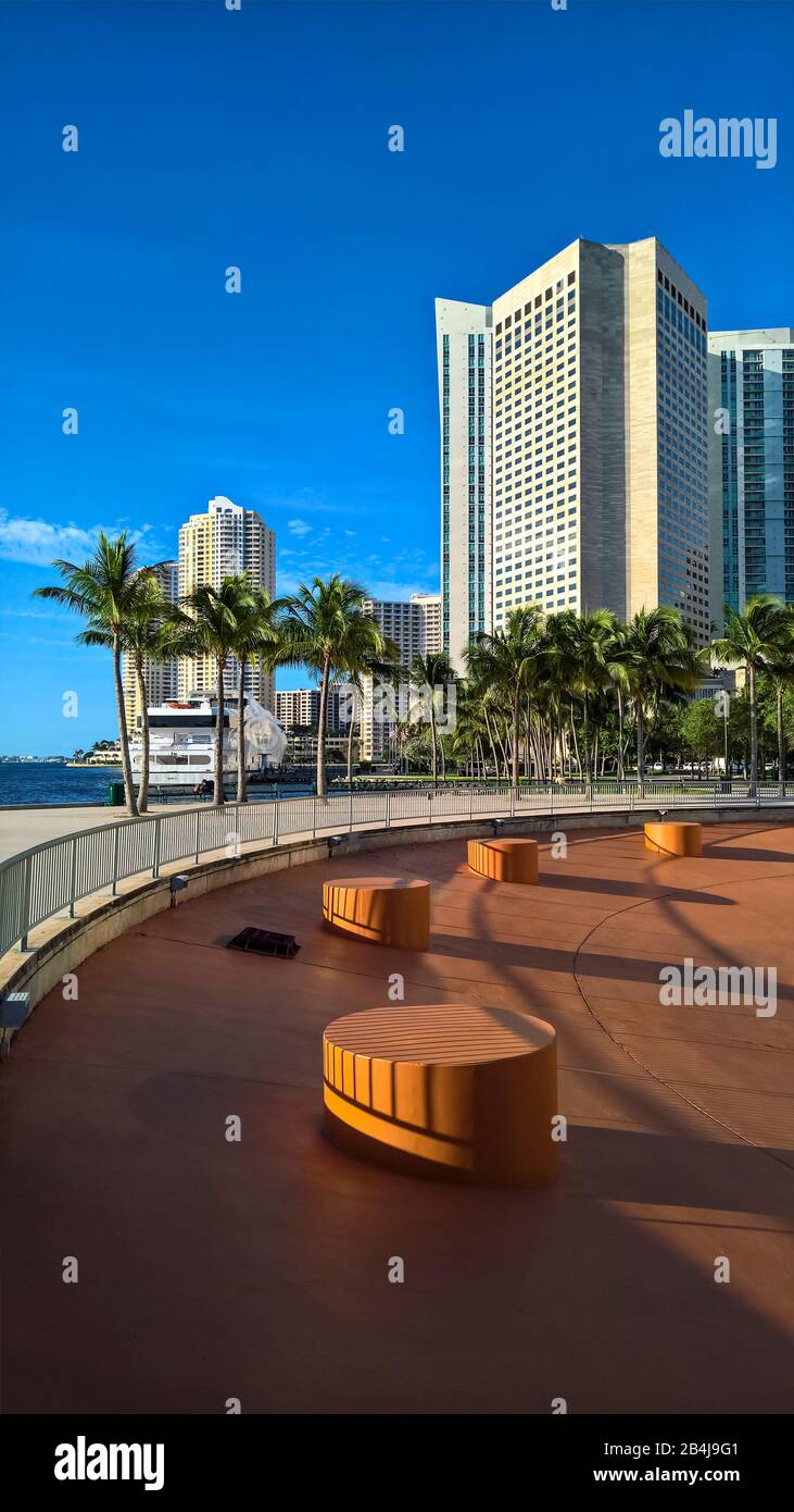 Bayfront Park, Miami Downtown, Floride, États-Unis Banque D'Images
