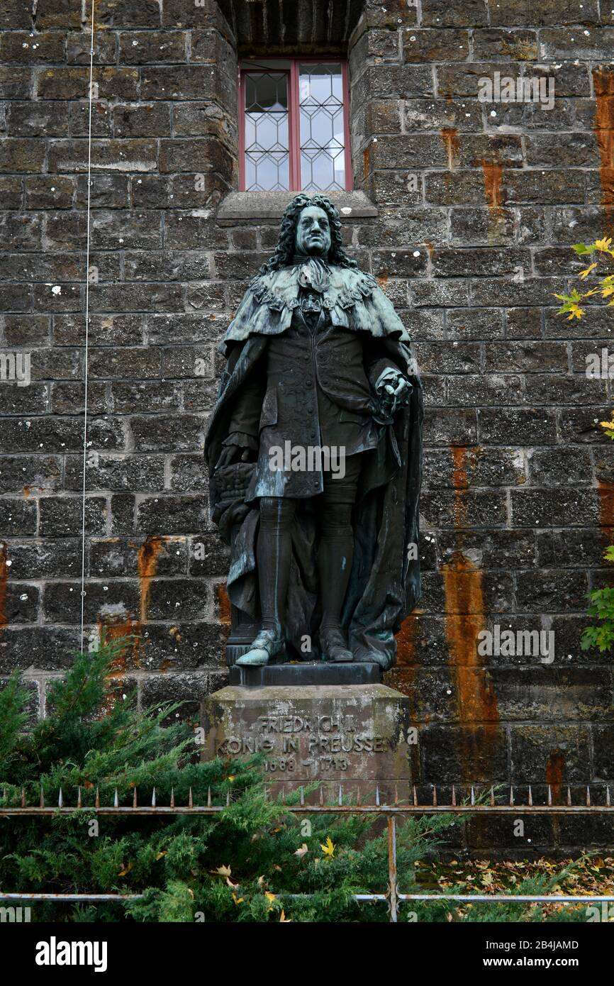 Jambes de bronze, mémorial en l'honneur de Frédéric I roi de Prusse 1688-1713, Château de Hohenzollern, Hechingen, Alb swabian, Bade-Wuttenberg, Allemagne, Europe Banque D'Images