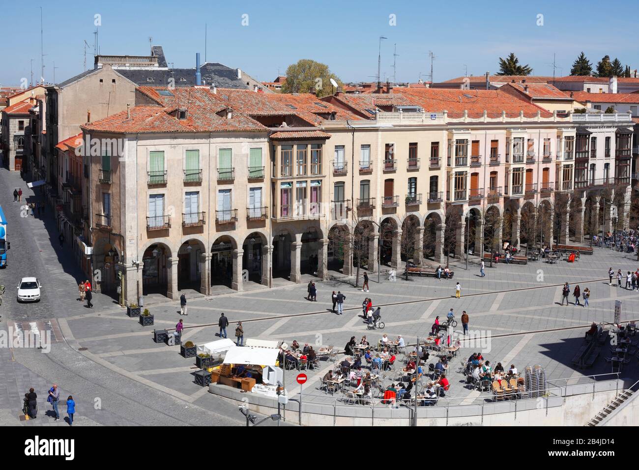 Place Plaza De Santa Teresa, Avila, Castilla Y Leon, Castille-León, Espagne, Europe Banque D'Images