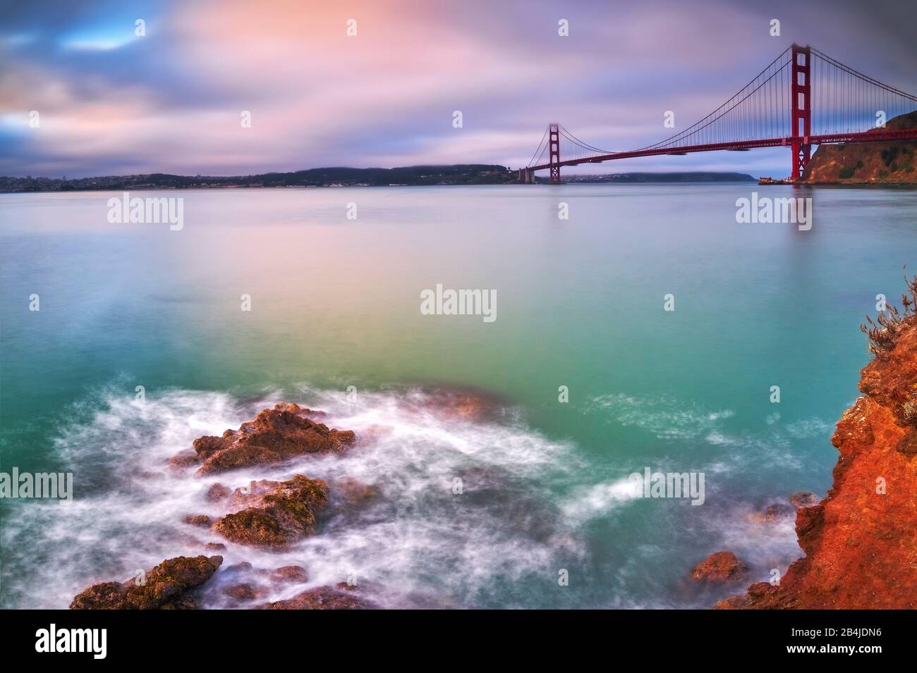 États-Unis, États-Unis D'Amérique, San Francisco, Golden Gate Bridge, Bay Area, Californie, Banque D'Images