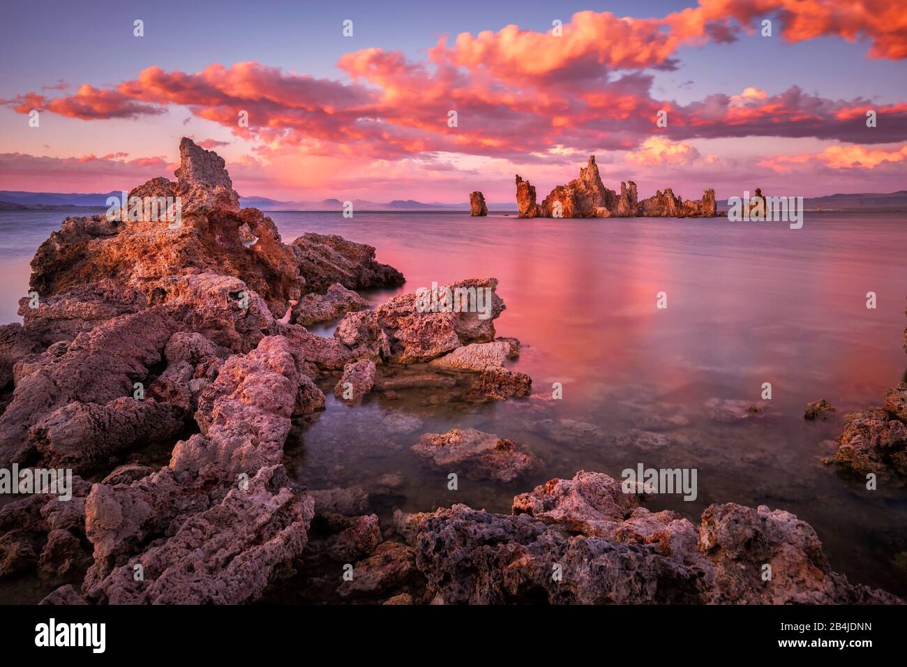 États-Unis, États-Unis D'Amérique, Mono County, Lee Vining, Mono Lake, Sierra Nevada, South Tufa Area, Californie Banque D'Images