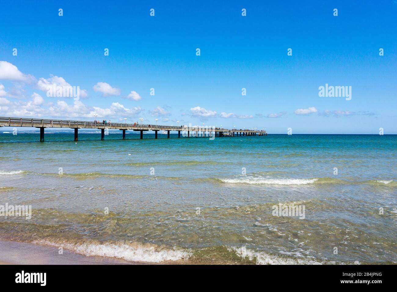 Rügen, Ostseebad Binz, Seebrücke, Textfreiraum Banque D'Images