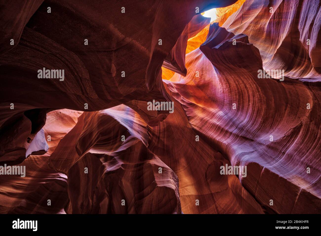 États-Unis, États-Unis D'Amérique, Utah, Page, Upper Antelope Canyon, Banque D'Images