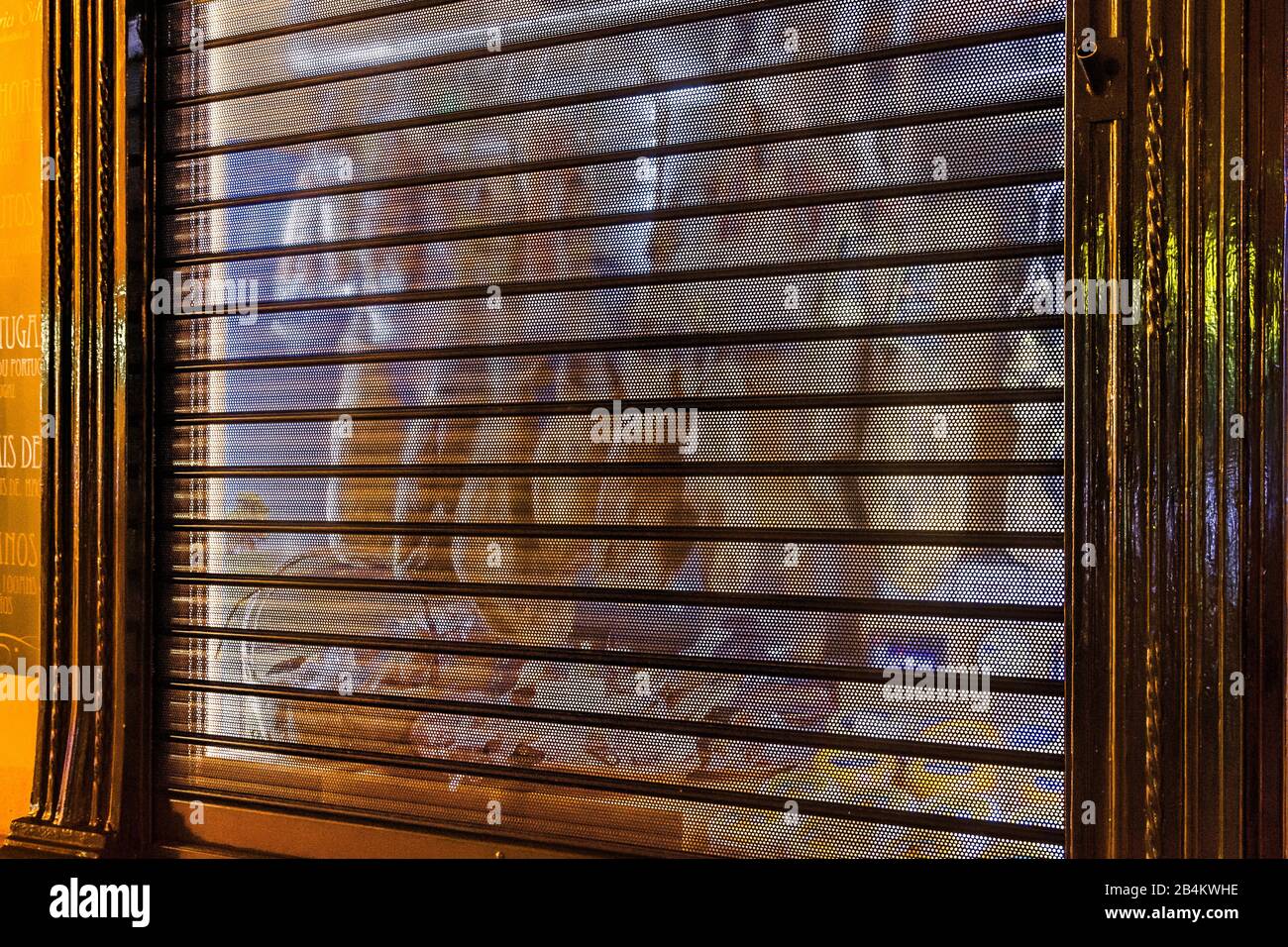 Europe, Portugal, capitale, Lisbonne vieille ville, Baxia, quartier des affaires, boucherie de nuit Banque D'Images