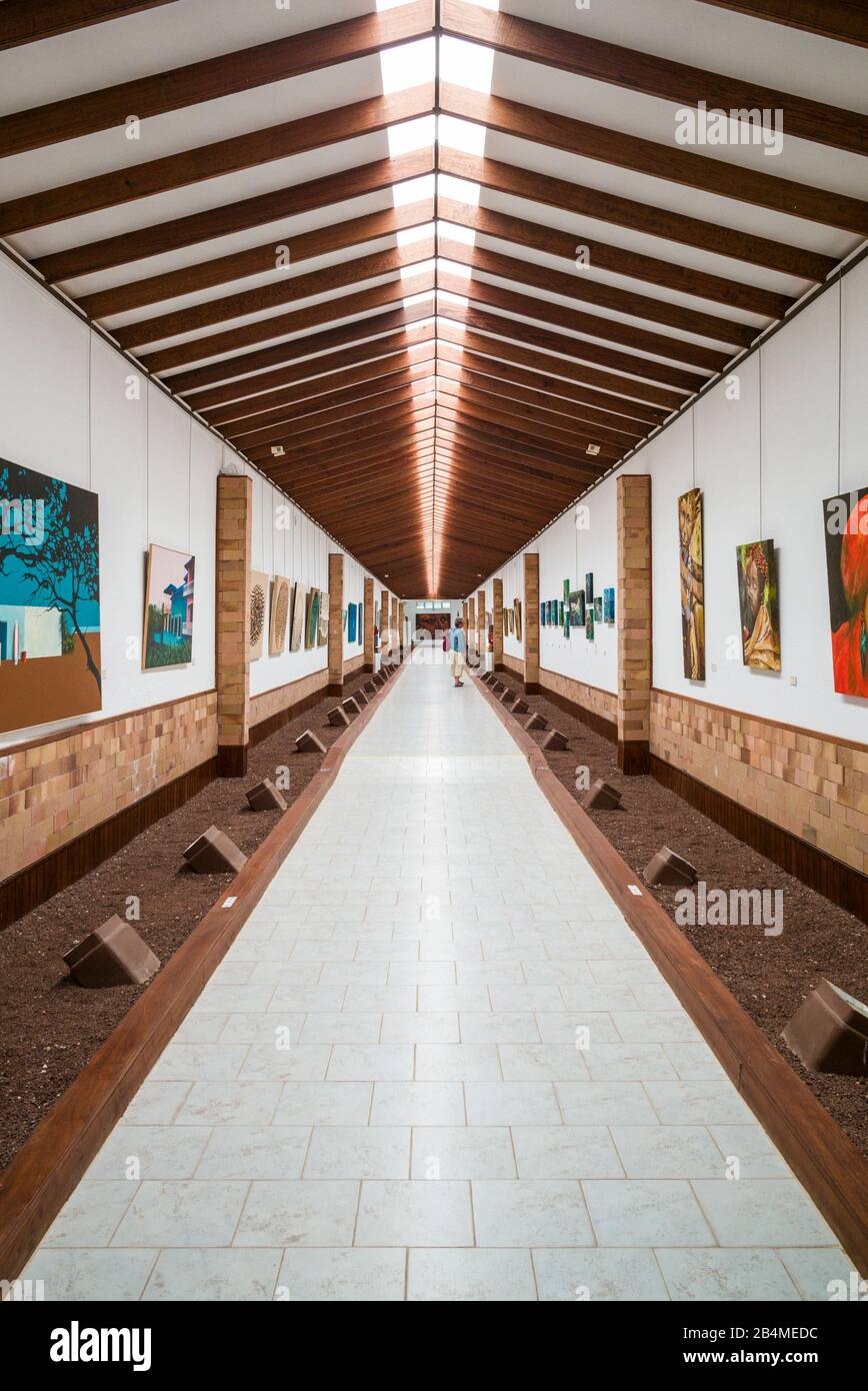 Espagne, Canaries, Fuerteventura Island, La Oliva, Centro de Arte Canario art museum, de l'intérieur Banque D'Images