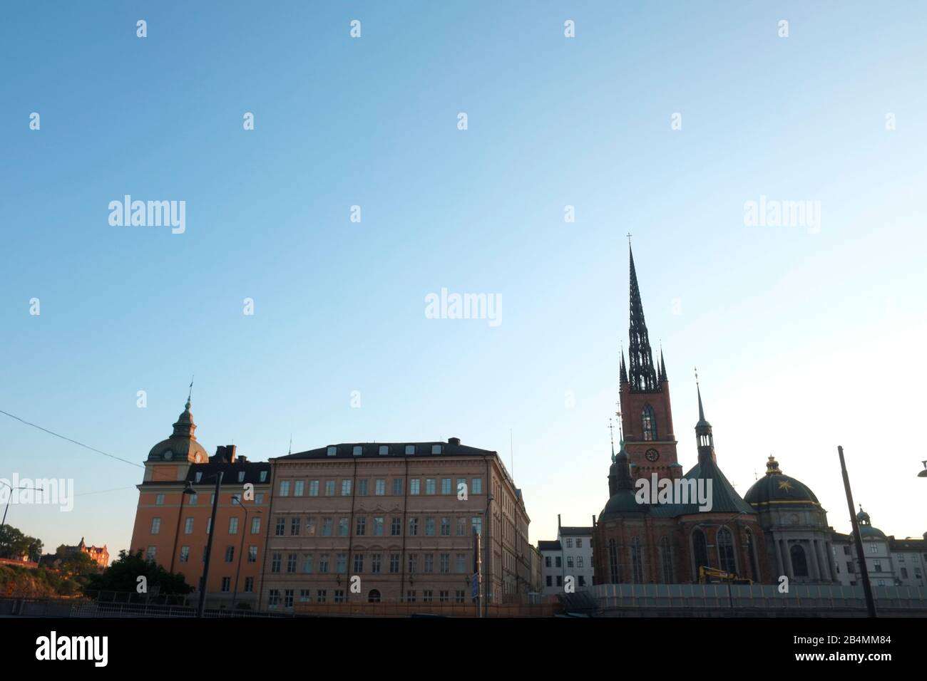 Église De Riddarholm, Stockholm, Suède, Église De Riddarholm, Île De Riddarholmen Près Du Palais Royal Banque D'Images