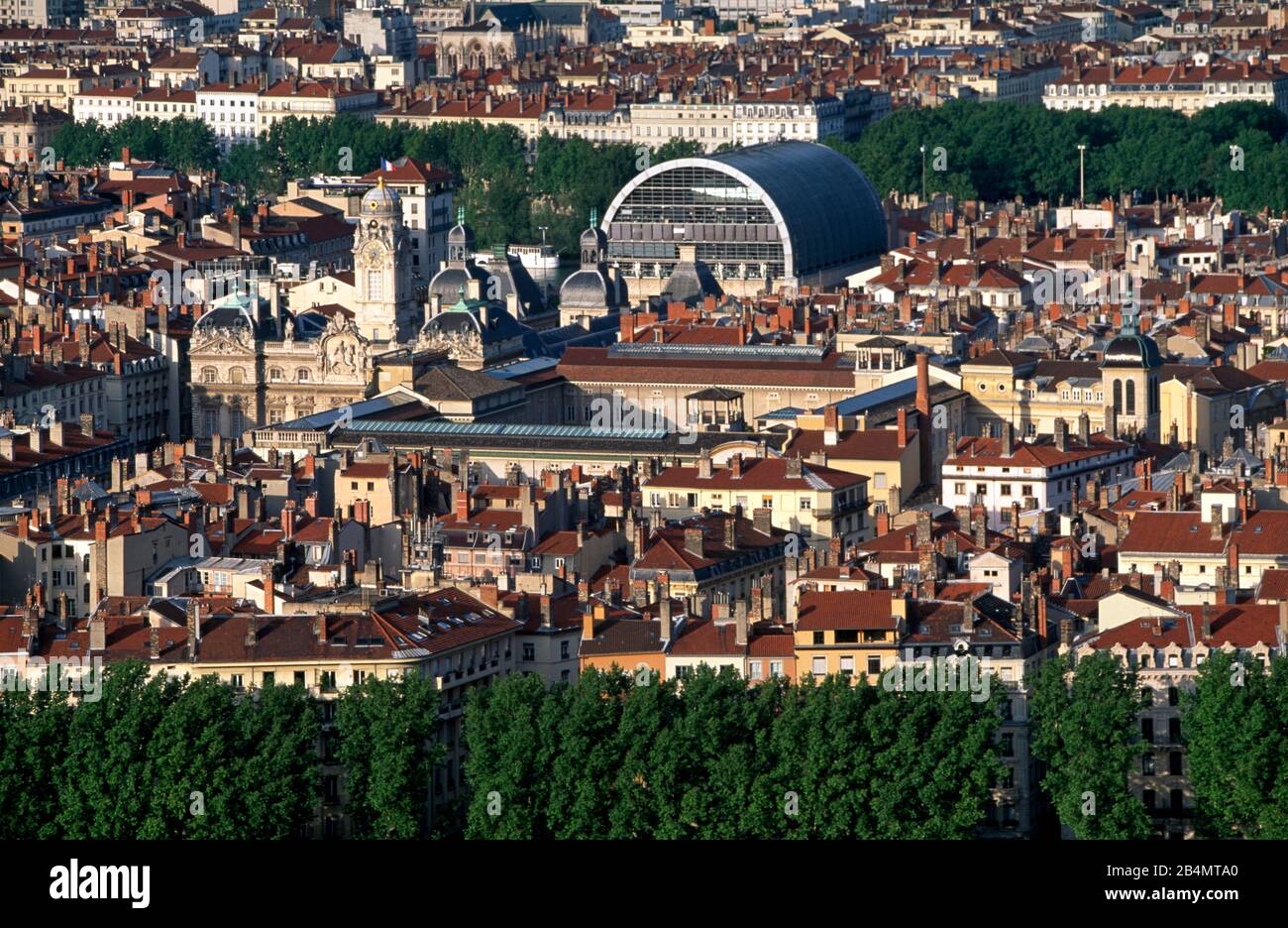 Vue d'ensemble de la ville de Lyon, France, Auvergne-Rhône-Alpes Banque D'Images