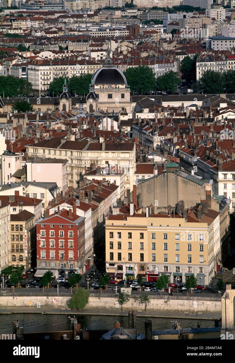 Vue d'ensemble de la ville de Lyon, France, Auvergne-Rhône-Alpes Banque D'Images